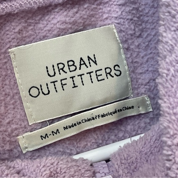 Urban Outfitters Lilac Quarter Zip Top Sweatshirt Sz M - Picture 10 of 16